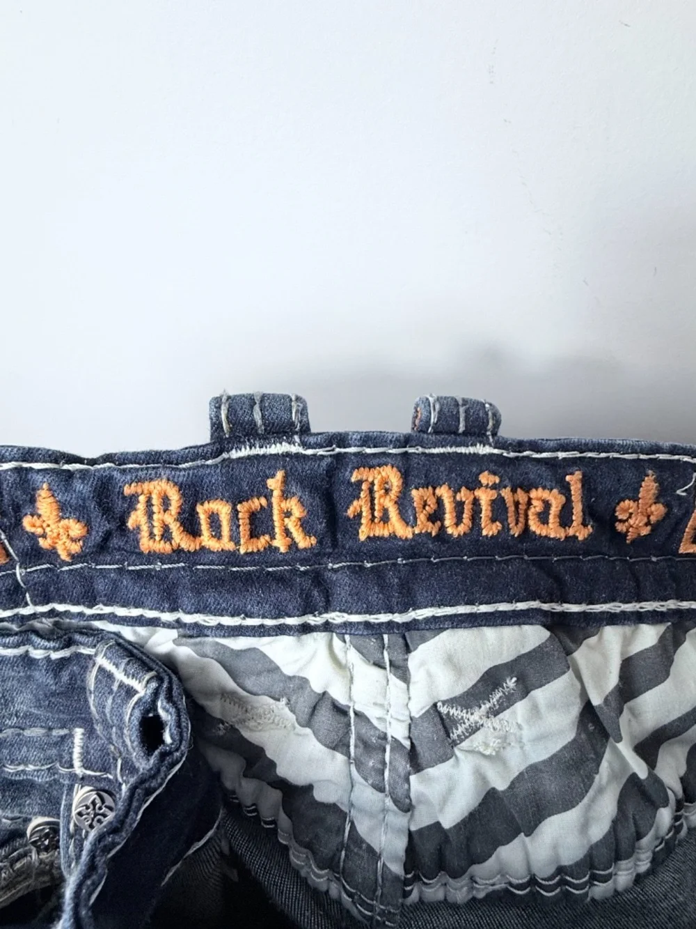 Rock Revival Butterum Straight Leg Jean Size 36 Grunge Dark Blue NWOT (I)